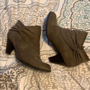 Laura Ashley Brown Suede Ankle Boot.